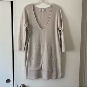Free People Beach Knit Minidress Cover Up, Size Medium